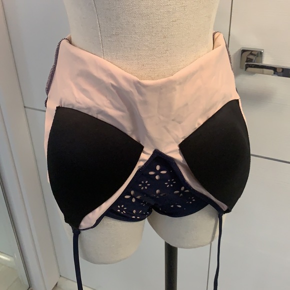 NWT! JCrew Halter One-piece Swimsuit in Lazer Cut Eyelet size 12 - Picture 6 of 12